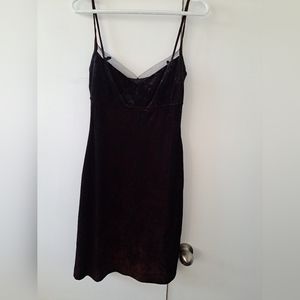 Velvet 90s style dress